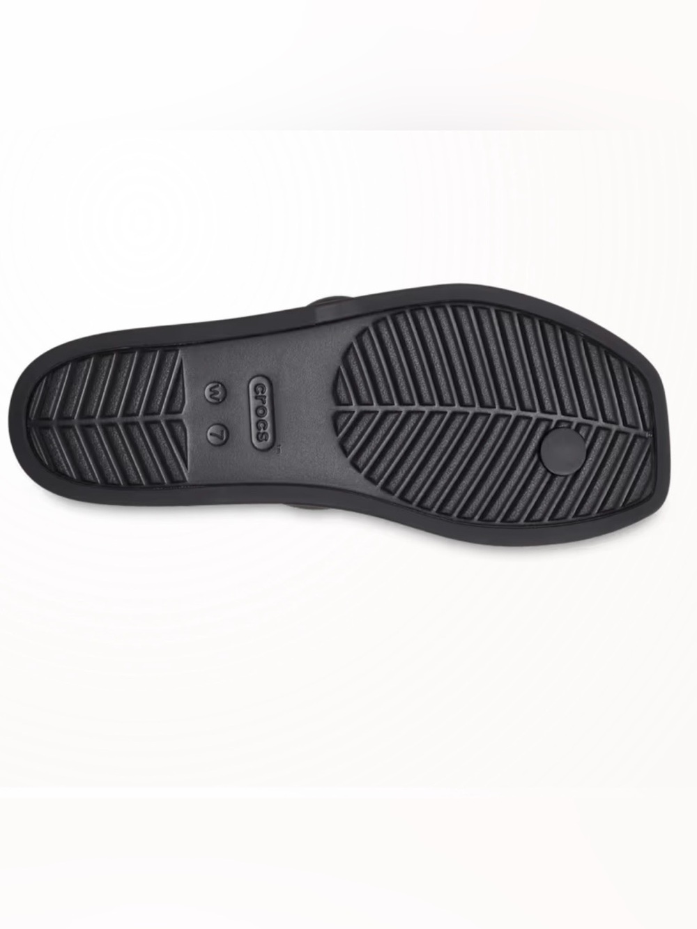 BNWT CROCS Black Miami Toe Loop Double-Strap Slide Sandals - Picture 2 of 12